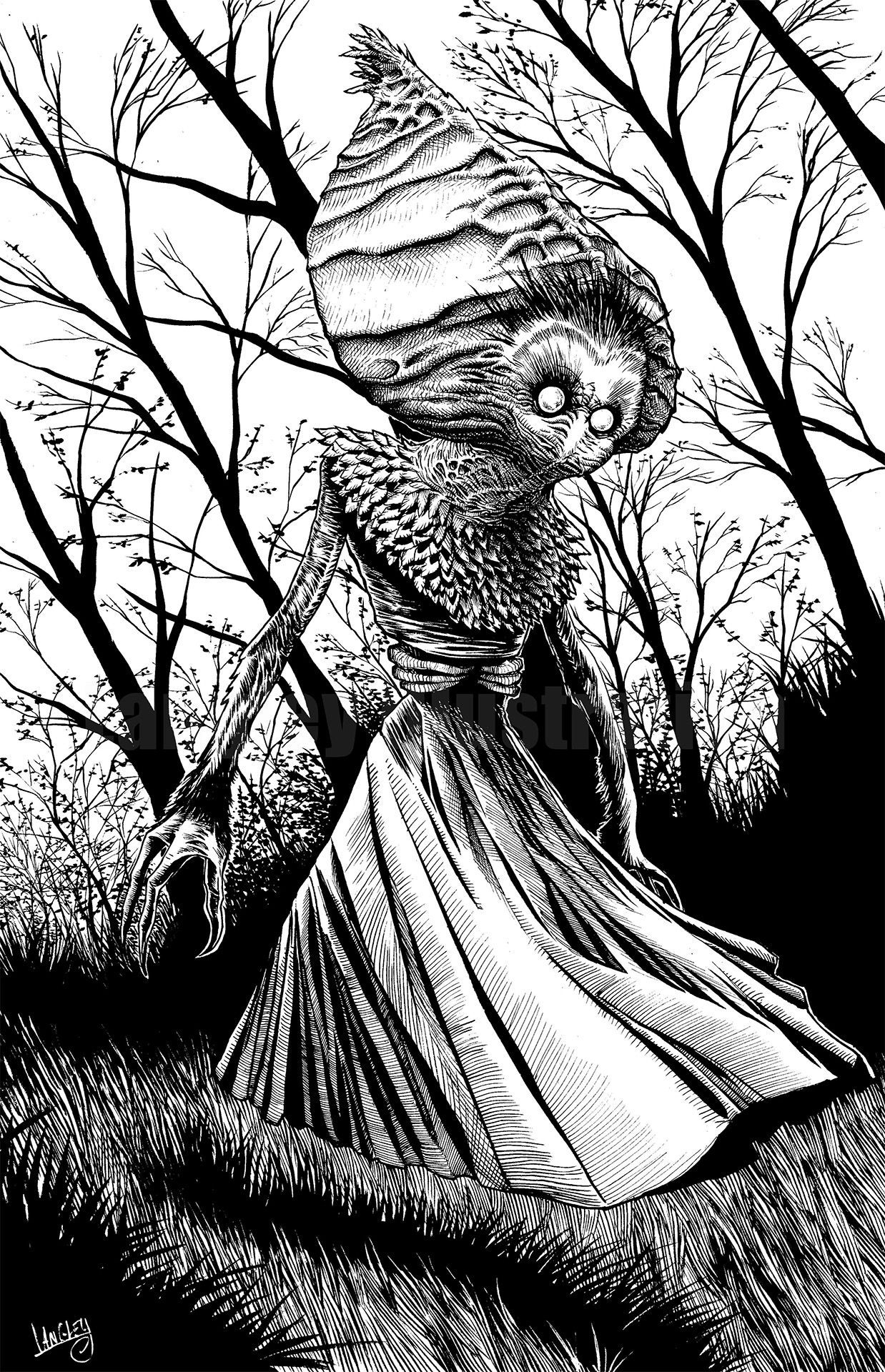 The Flatwoods Monster Rendering